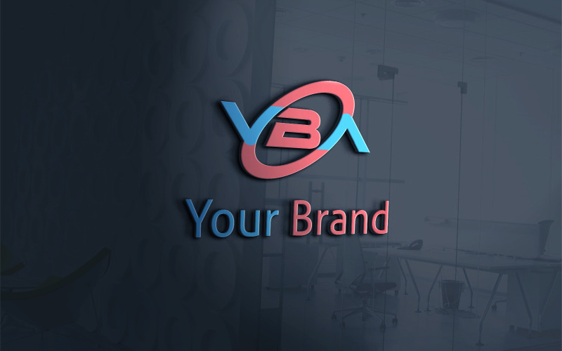 V-B-A-Circle-Logo-Design -Template Logo Template