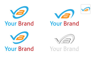V-B-or-V O B-Creative-Logo-Design-Template-Vector-Bundle 4