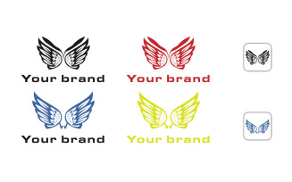 W-And--Wing-Logo-Vector-Template Logo Template