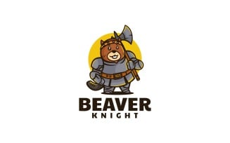 Beaver Knight Cartoon Logo