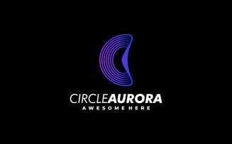 Circle Aurora Line Gradient Logo