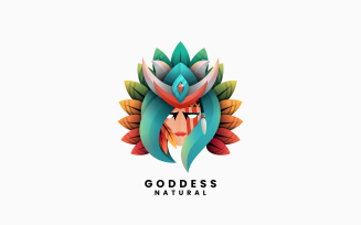 Goddes Gradient Colorful Logo