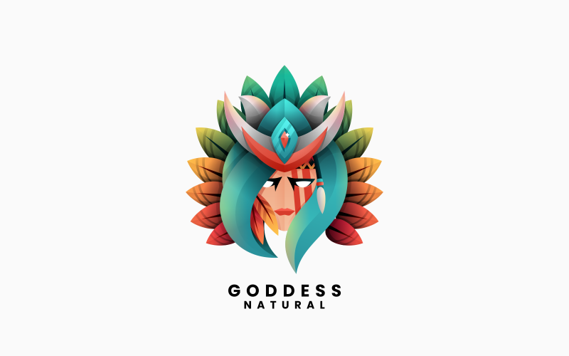 Goddes Gradient Colorful Logo Logo Template