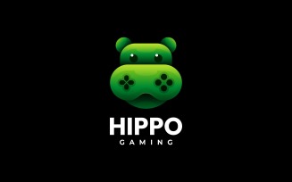 Hippo and Gaming Gradient Logo
