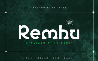 Remhu - sans serif font from the modern era