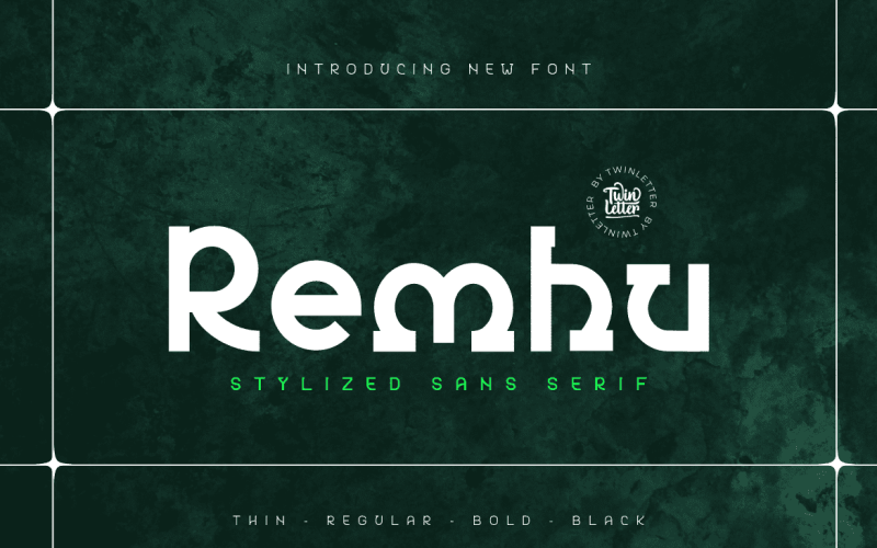 Remhu - sans serif font from the modern era Font