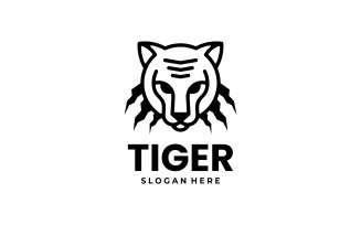 Tiger Line Art Logo Style