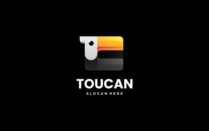 Toucan Square Gradient Logo Logo Template