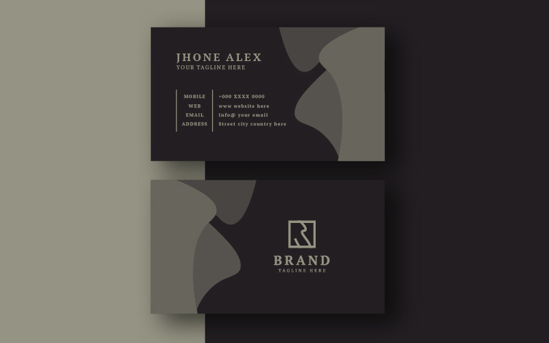 Creative Minimalist Business Card Corporate Identity