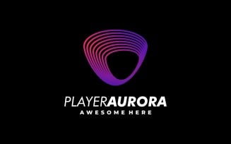 Player Aurora Line Gradient Logo