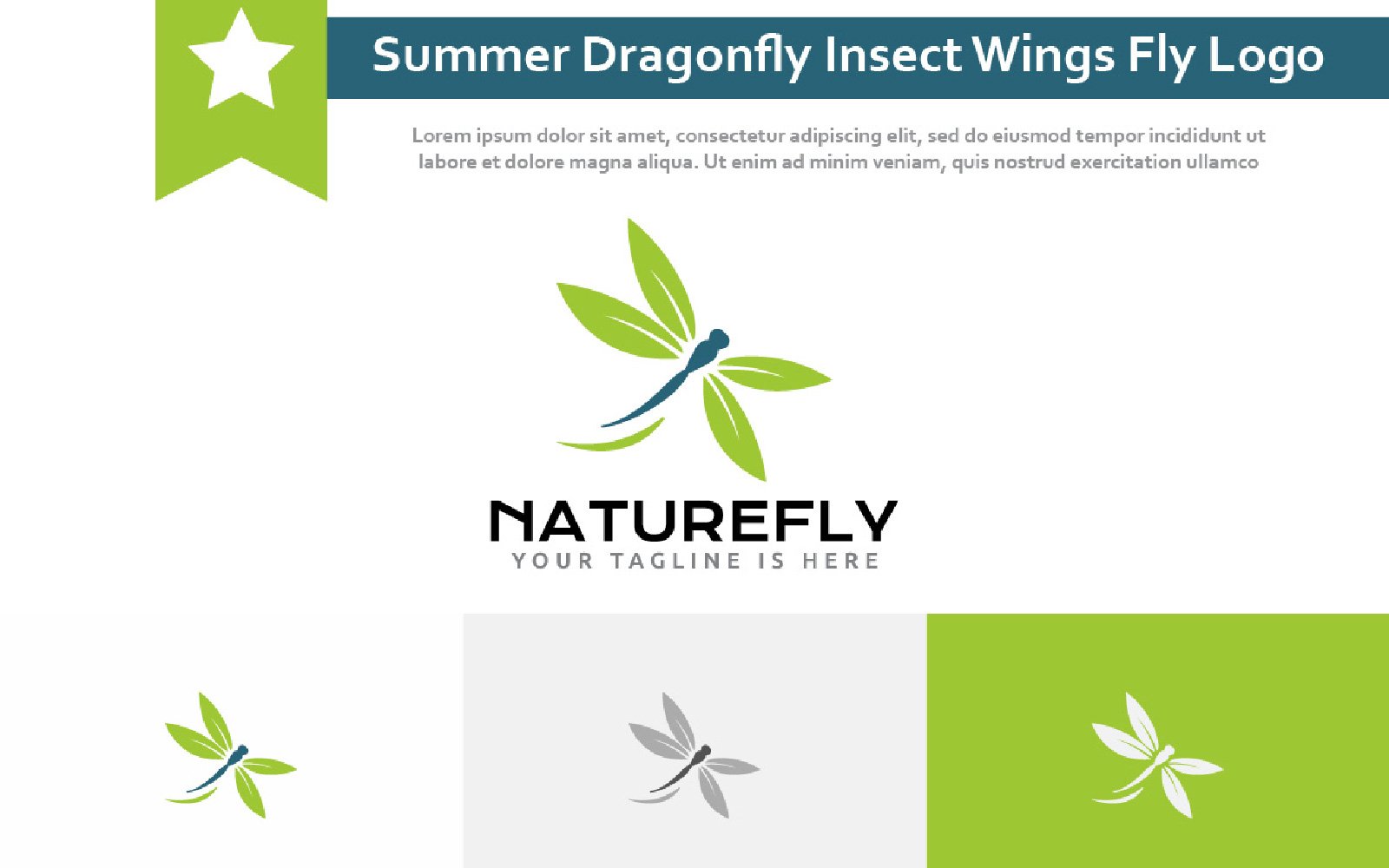 Template #229967 Summer Dragonfly Webdesign Template - Logo template Preview