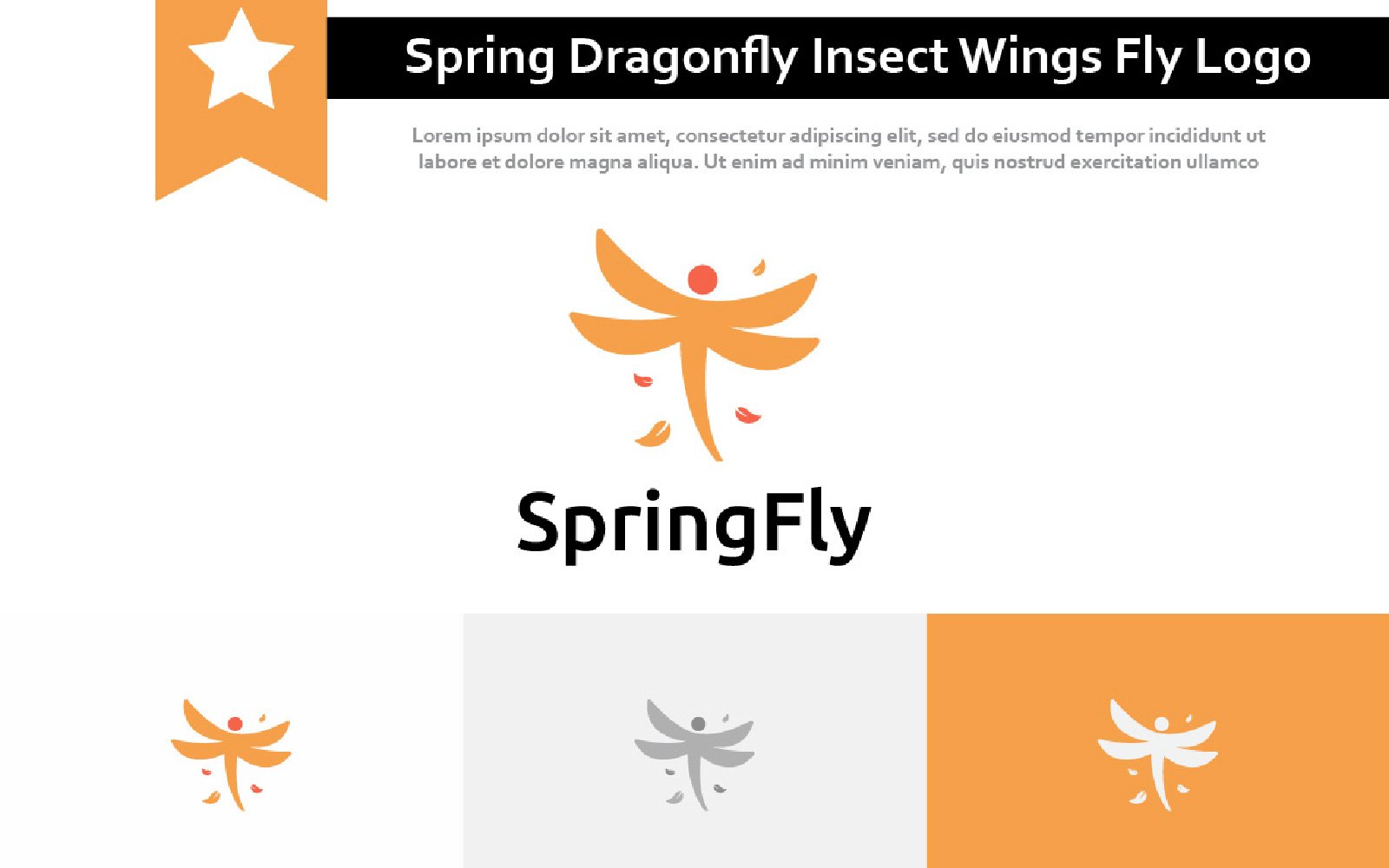 Template #229980 Spring Dragonfly Webdesign Template - Logo template Preview