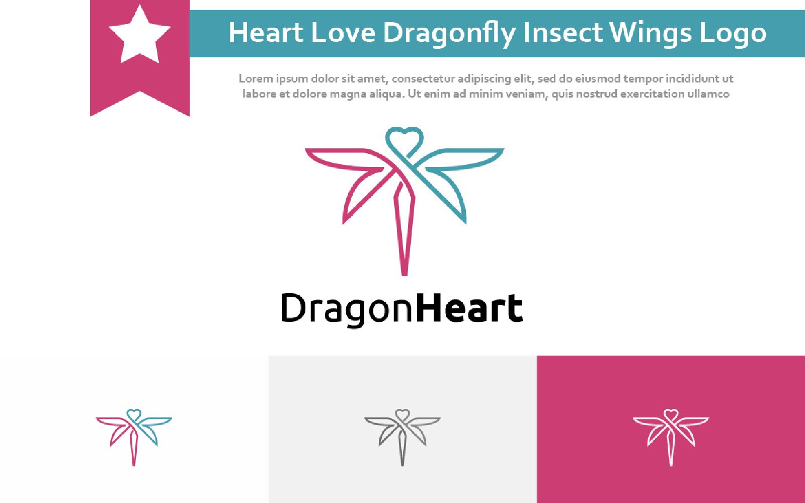 Template #229986 Love Dragonfly Webdesign Template - Logo template Preview