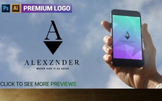 Alexznder Premium A letter Logo Template