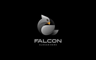 Falcon Bird Gradient Logo Design