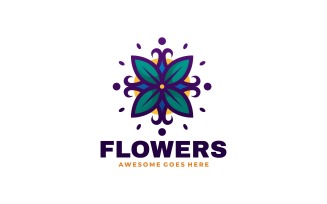 Flowers Simple Mascot Logo