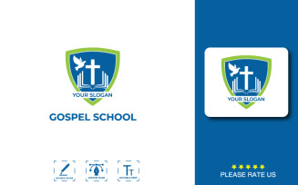 Gospel School Logo Template For Branding