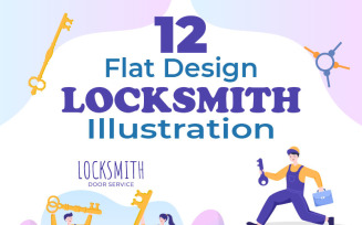 12 Locksmith Home Maintenance Illustration