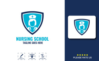 Nursing School Logo Template For Branding