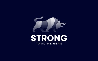 Strong Bull Gradient Logo Style