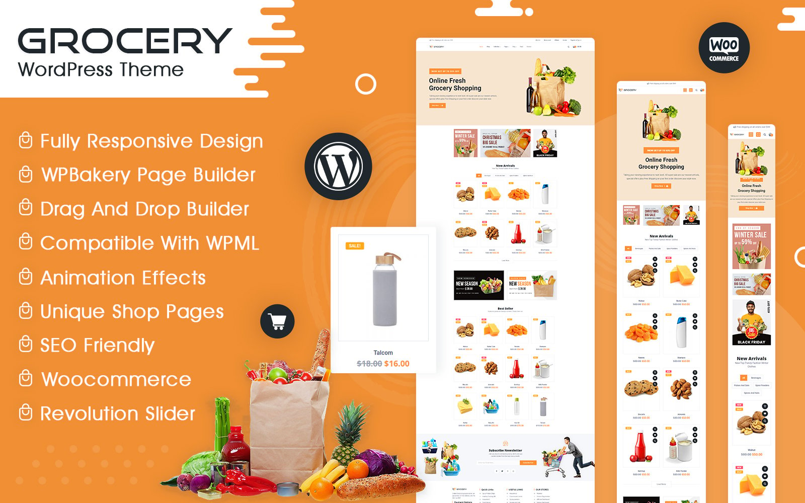 Template #230077 Groceryshopping Grocerystore Webdesign Template - Logo template Preview