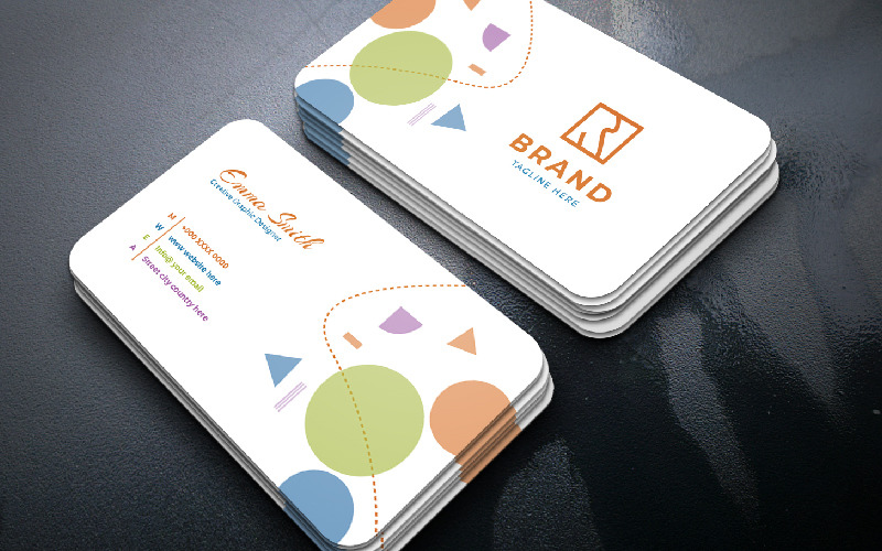 Creative Business Card For Graphic Designers Corporate Identity