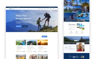 Trago Travel Agency One Page Free UI Elements