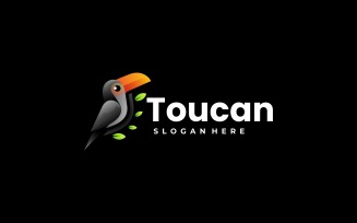 Vector Toucan Gradient Color Logo