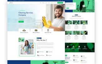 Washall – Cleaning Services One Page HTML5 Template