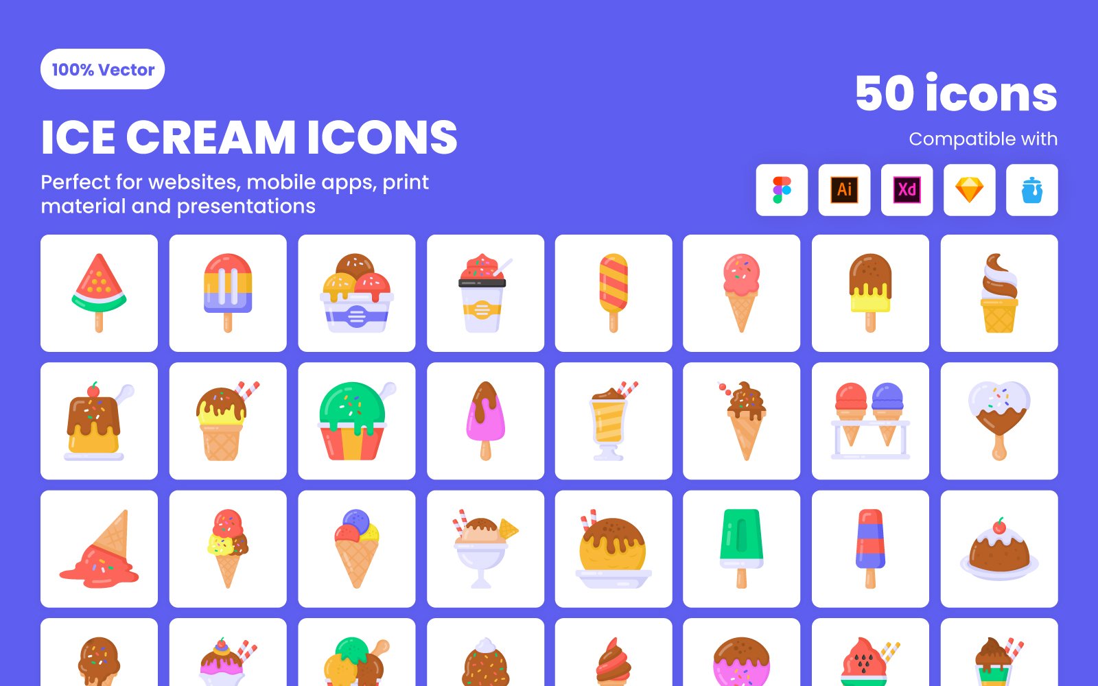 Kit Graphique #230148 Ice Cream Divers Modles Web - Logo template Preview