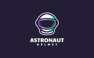 Astronaut Helmet Simple Logo