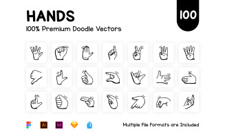Collection of Doodle Sign Language Icons