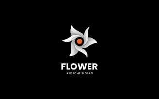 Flower Gradient Logo Design