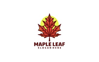 Maple Leaf Simple Logo Style