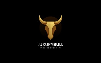 Luxury Bull Gradient Logo Style