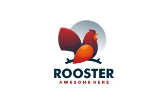 Rooster Gradient Color Logo Design