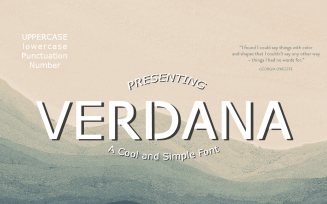 Verdana-Custom Font (Open-type)