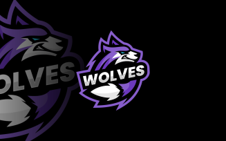 Wolf E-Sports Logo Template