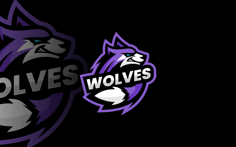 Wolf E-Sports Logo Template