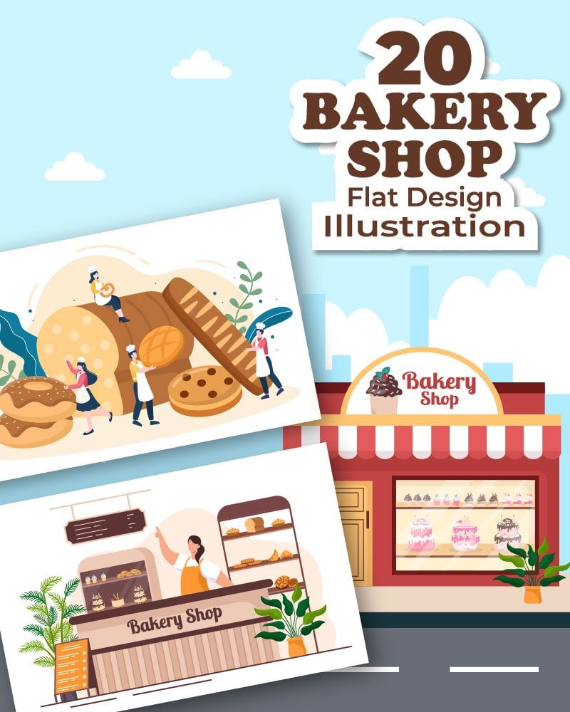Kit Graphique #230351 Bakery Boutique Divers Modles Web - Logo template Preview