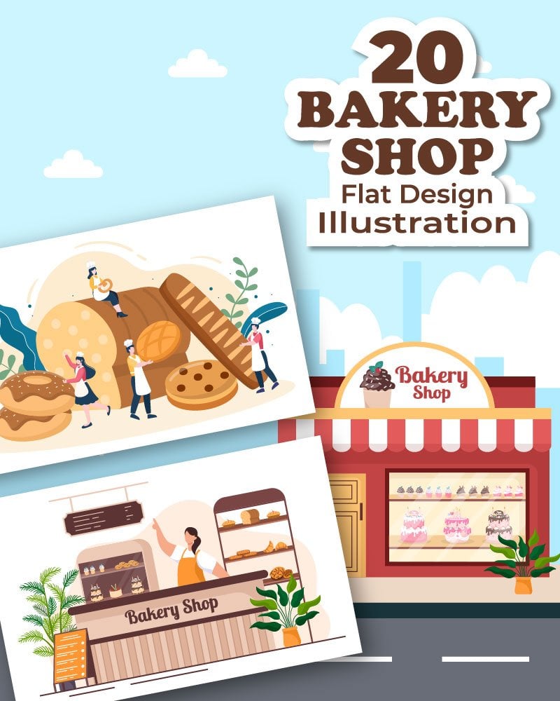 Kit Graphique #230351 Bakery Shop Divers Modles Web - Logo template Preview