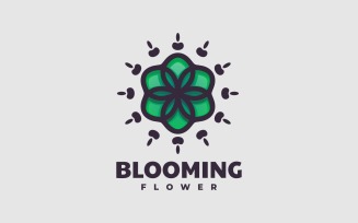 Blooming Flower Simple Logo