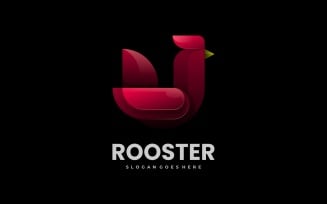 Rooster Gradient Color Logo Template