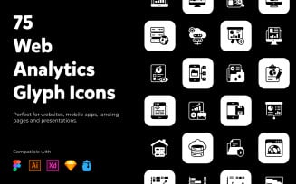 Web Analytics Solid Icons Pack