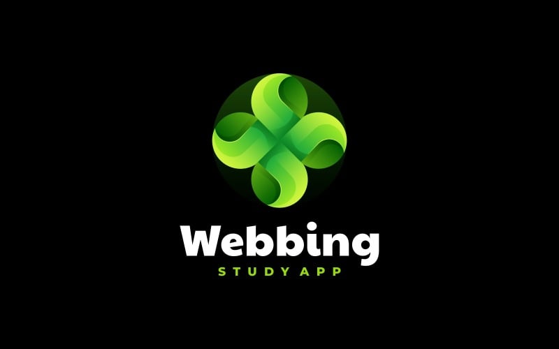 Webbing Gradient Logo Design Logo Template