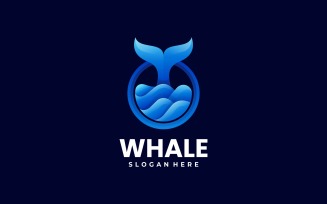 Whale Gradient Color Logo Style