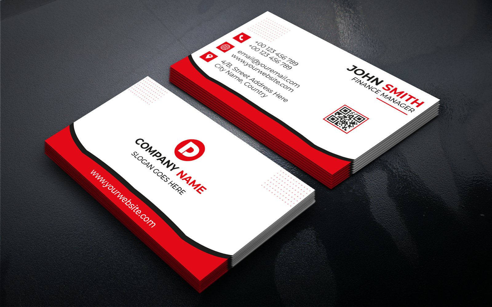Template #230436 Card Business Webdesign Template - Logo template Preview