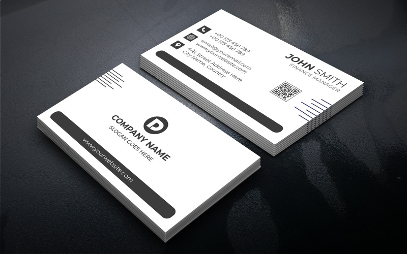 Attractive Business Card Template Corporate Identity
