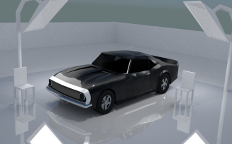 Chevrolet Camaro SS 1969 Car 3D Models
