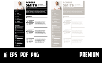 Web Designer Resume Template - Iconset Included
